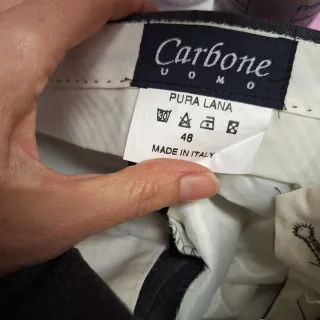 Pantaloni Uomo Carbone Grigio