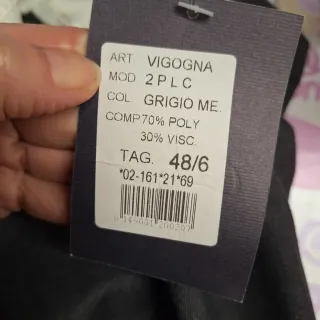 Pantaloni Uomo Carbone Grigio