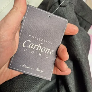 Pantaloni Uomo Carbone Grigio