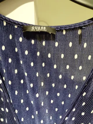 Vestido Guess azul con lunares