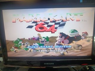 Consola Nintendo 64 Ice Blue con cables y 2 mandos