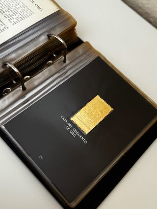 Colección sellos ‘Tesoros de Tutankhamon’ oro 23k