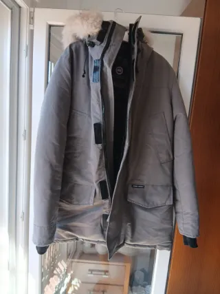 Chaqueta Canada Goose gris original