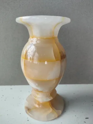Vaso in onice mid century h 15 cm