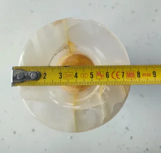 Vaso in onice mid century h 15 cm