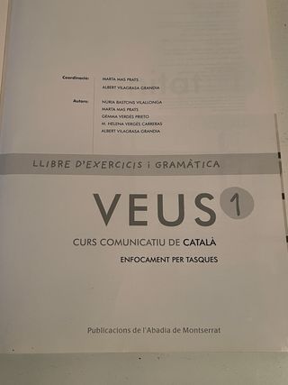 Libros gramatica catalan veus A1 1