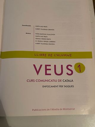 Libros gramatica catalan veus A1 1