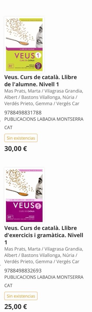 Libros gramatica catalan veus A1 1