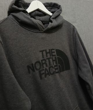 the north face hoodie size S grey