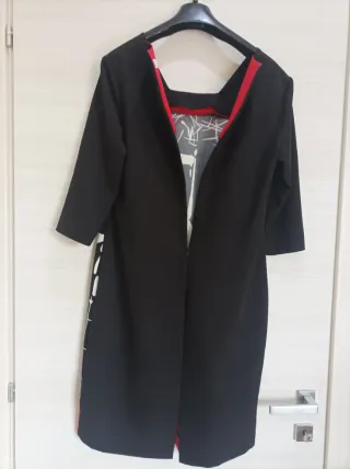 Vestitino maniche 3/4 fantasia geometrica