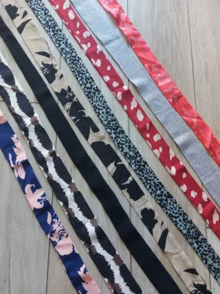 Stock 8 cinture in stoffa. Varie lunghezze. Nuove