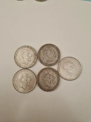 5 Monedas 100 Pesetas 1966
