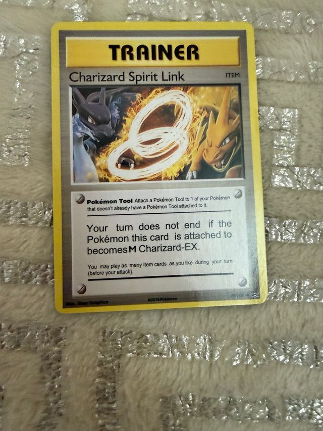 pokemon card trainer charizard spirit link Pokemon - Charizard Spirit Link (75/108)
