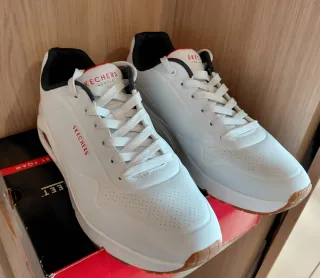 Zapatillas Skechers Street Hombre Blancas