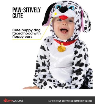 Morph Disfraz Dalmata Niño y Niña Bebe, Disfraz Pe