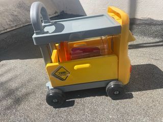 Carrito de herramientas infantil amarillo