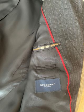 Traje Burberry Negro Talla L