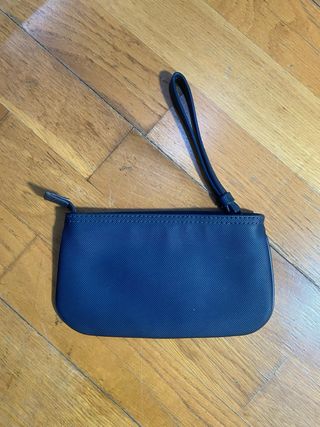 Monedero Lacoste Azul Logo Grande