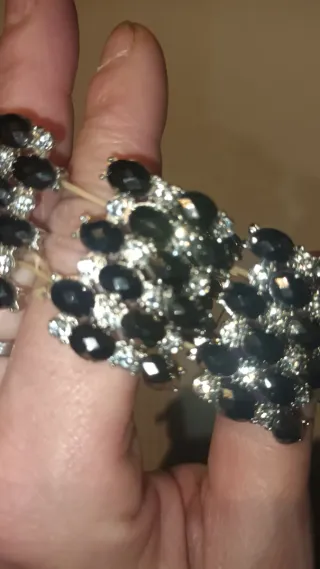 Conjunto bisutería collar y pendientes