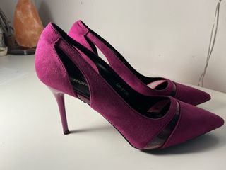 Zapatos tacón fucsia talla 39