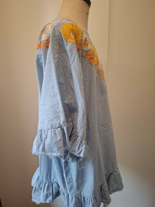 Mini abito Zara ricamato tg M