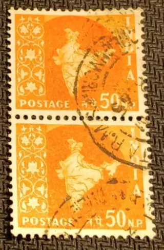 Moneda antigua de Rey Jorge V india 1917+ sello