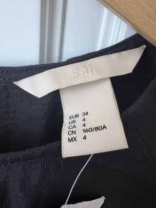 Vestito nero corto H&M