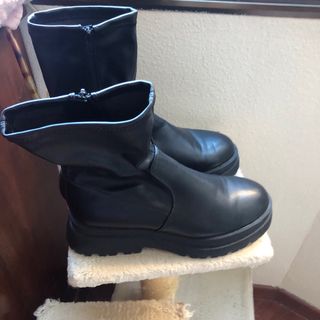 Botines negros plataforma