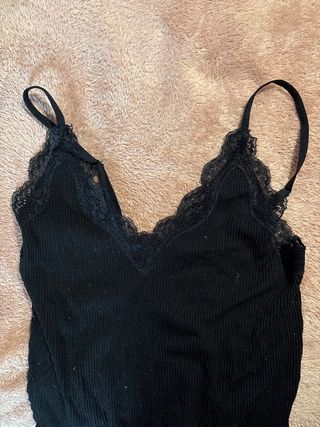 Top negro de PULL&BEAR, talla XS