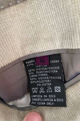 Americana beige talla M