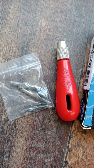 Set Cortadores Lino Essdee Mango Rojo