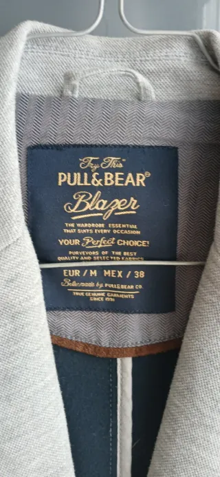 Chaqueta Pull&Bear Gris Talla M