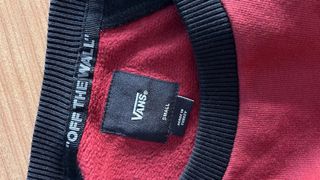 Sudadera Vans Roja y Negra