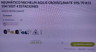 Neumáticos 195/70 R15C
