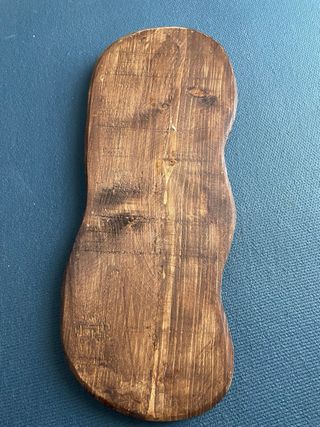 Bandeja decorativa de madera multicolor