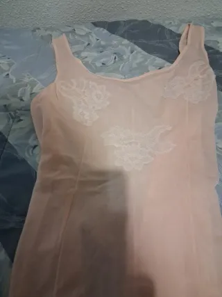 Camisón Tress estampado , regalo combinación rosa.