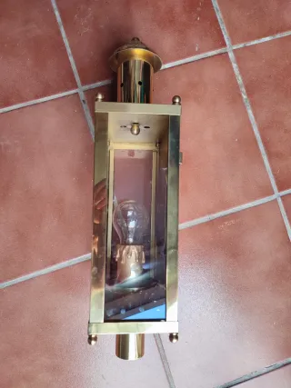 Farol antiguo latón precioso