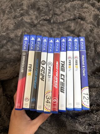 Juegos PS4: Driveclub, FIFA 15, FC24, Ratchet & Cl