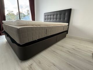 Canapé Cama Ikea 160x200 Marrón oscuro