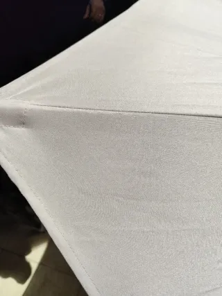 Sombrilla de aluminio vidaXL gris