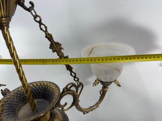 Lámpara de techo antigua dorada