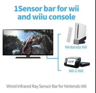 Ricevitore Cablato Nintendo WIIU WII Sensore WIIU