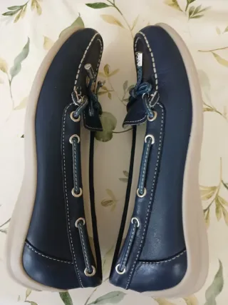 Mocasines Geox Mujer Talla 36 Azul