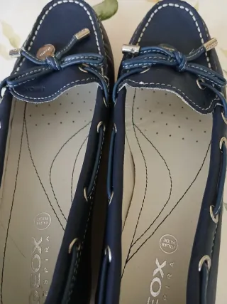 Mocasines Geox Mujer Talla 36 Azul