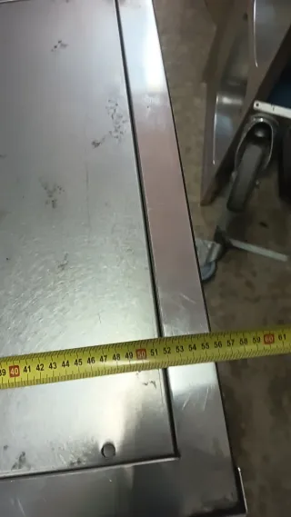 Mueble  Acero Inox fuerte  con Estantes 56x56x90cm