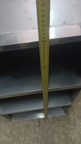 Mueble  Acero Inox fuerte  con Estantes 56x56x90cm