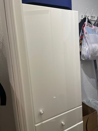 Mueble alto baño blanco