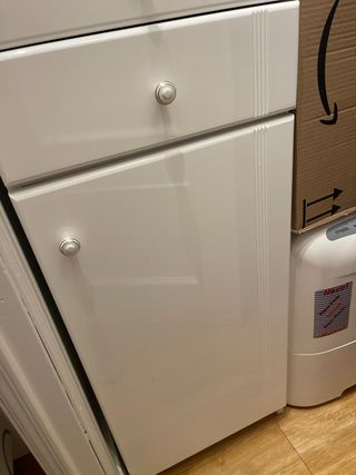 Mueble alto baño blanco