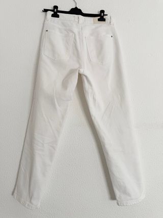 Zara Jeans Blancos T38 Nueva Temporada