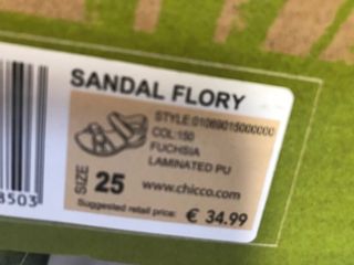 Sandali Chicco Fucsia Tg. 25